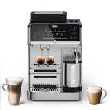 Ninja AutoBarista Automatic Espresso, Filter Coffee and Cold Brew Machine, 10 Drink Programs and 4 Milk Froth Presets, 250g Hopper, Dishwasher Safe Removable Parts, Silver AE1001UK