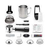 Sage Barista Express, Manual Tamping, Standard Milk Jug, Bean to Cup Coffee Machine with Grinder, Manual Milk Frother, Brushed Stainless Steel
