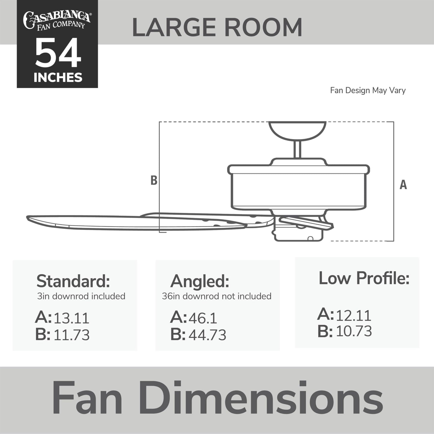 Casablanca Ainsworth 54" Ceiling Fan with Five Espresso/Smoked Walnut Blades