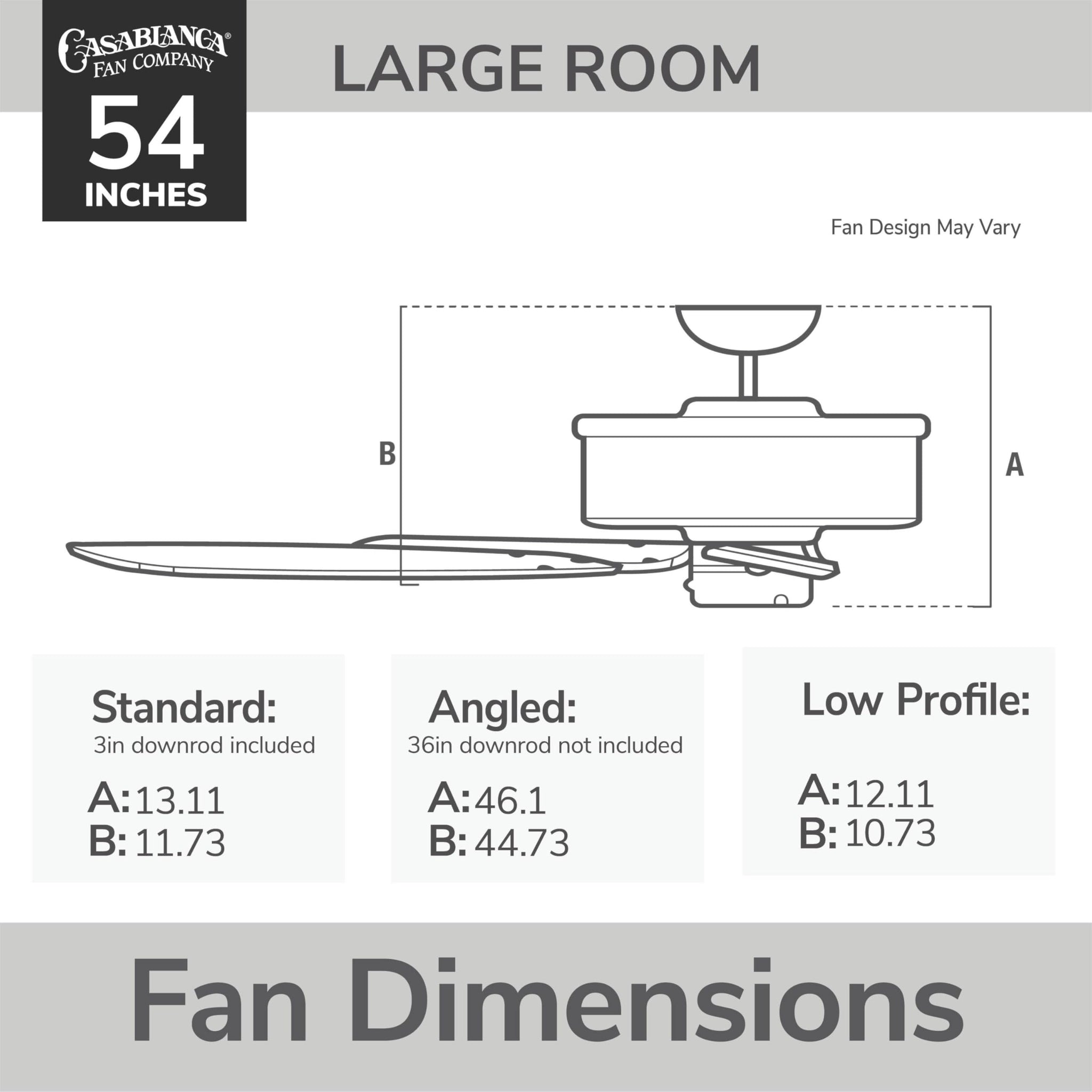 Casablanca Ainsworth 54" Ceiling Fan with Five Espresso/Smoked Walnut Blades