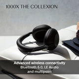 SONY 1000X THE COLLEXION Luxury Over-Ear Wireless Bluetooth Headphones, Studio-Grade Hi-Res Sound,Premium Noise Cancelling, 360 Spatial Audio, Durable Case, iOS & Android – Platinum, New Model