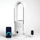 EcoNour 3-in-1 Bladeless Tower Fan with Heater, Cooler & Air Purifier + Advanced UV-C Sterilization, Sleep Mode | 9 Speeds, Fast Heating, Quiet, App Control, Alexa & Google Assistant Support & Remote