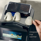 SIEMENS EQ900 Plus Fully Automatic Bean to Cup Coffee Machine, 6.8" Touch Screen Display, Auto Descaling/Cleaning, dual bean containers, baristaMode, beanIdent System, Home Connect, TQ907GZ3