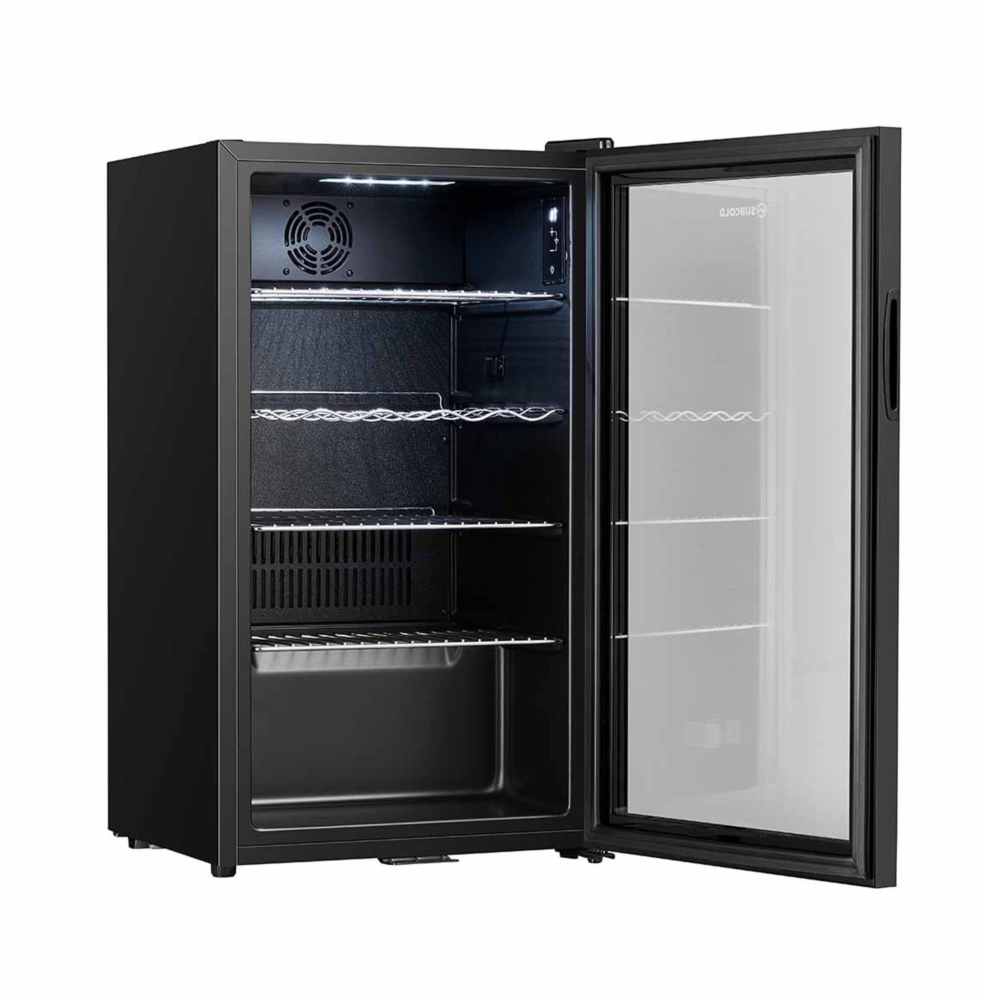 Subcold Super85 LED - Under-Counter Fridge | 85L Beer, Wine & Drinks Fridge | LED Light + Lock and Key | Energy Efficient (Black, 85L)…