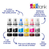 Epson EcoTank ET-8550 Ink Tank Printer | Photo Printing | 6-Colour Inks | Wireless | A3+ | Print, Copy, Scan | 10.9cm Touchscreen | Double-Sided Printing | Rear Paper Feed