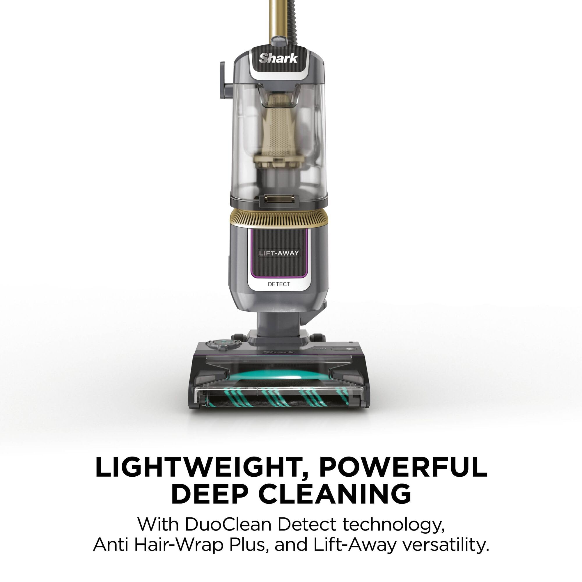 Shark Detect Corded Upright Vacuum Cleaner, Ultra-Powerful Pet Hair Pick-Up with Anti Hair Wrap Plus, DuoClean Detect & Direction Detect, Anti-Allergen, Lift-Away Technology with Pet Tool, LA450UKTBK