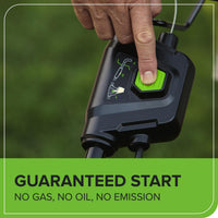 Greenworks 48V (2x24V) Self Propelled Cordless Lawnmower for Large Lawns up to 480m2, 46cm Cutting Width, 55LBag PLUS Two 4Ah Batteries and Twin Charger, 3 Year Guarantee GD24X2LM46SPK4X