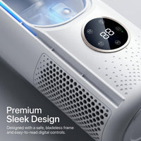 Portable Air Conditioner, Cool Air Conditioner, USB Powered Cooling Fan - 6 humidity levels and speeds for home/bedroom/office,White And Blue