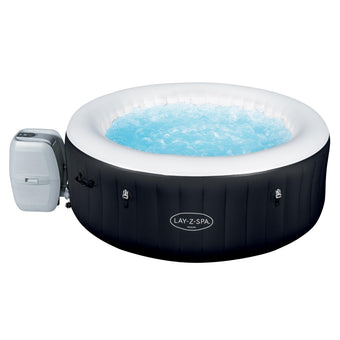 compare product Lay-Z-Spa Miami Hot Tub, 120 AirJet Massage System Inflatable Spa with Freeze Shield Technology, 2-4 Person