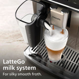 PHILIPS 5500 Series Bean to Cup Coffee Machine – 20 Hot & Iced drinks, LatteGo Milk Frother, Fastest-to-Clean, 40% Quieter, Ceramic Grinder, Fully Automatic Espresso & Cappuccino maker – EP5546/70