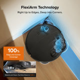roborock Qrevo Edge 2 Robot Vacuum Cleaner with Mop, 25,000 Pa HyperSuction, Zero-Tangle, 3.14" Ultra-Slim, AI Obstacle Avoidance, FlexiArm Technology, 80°C Hot-Water Mop Washing & Dock Self-Cleaning