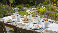12PC Dinnerware Porcelain White Set: 4 Dinner Plates, 4 Side Plates & 4 Bowls. Dishwasher & Microwave Safe.