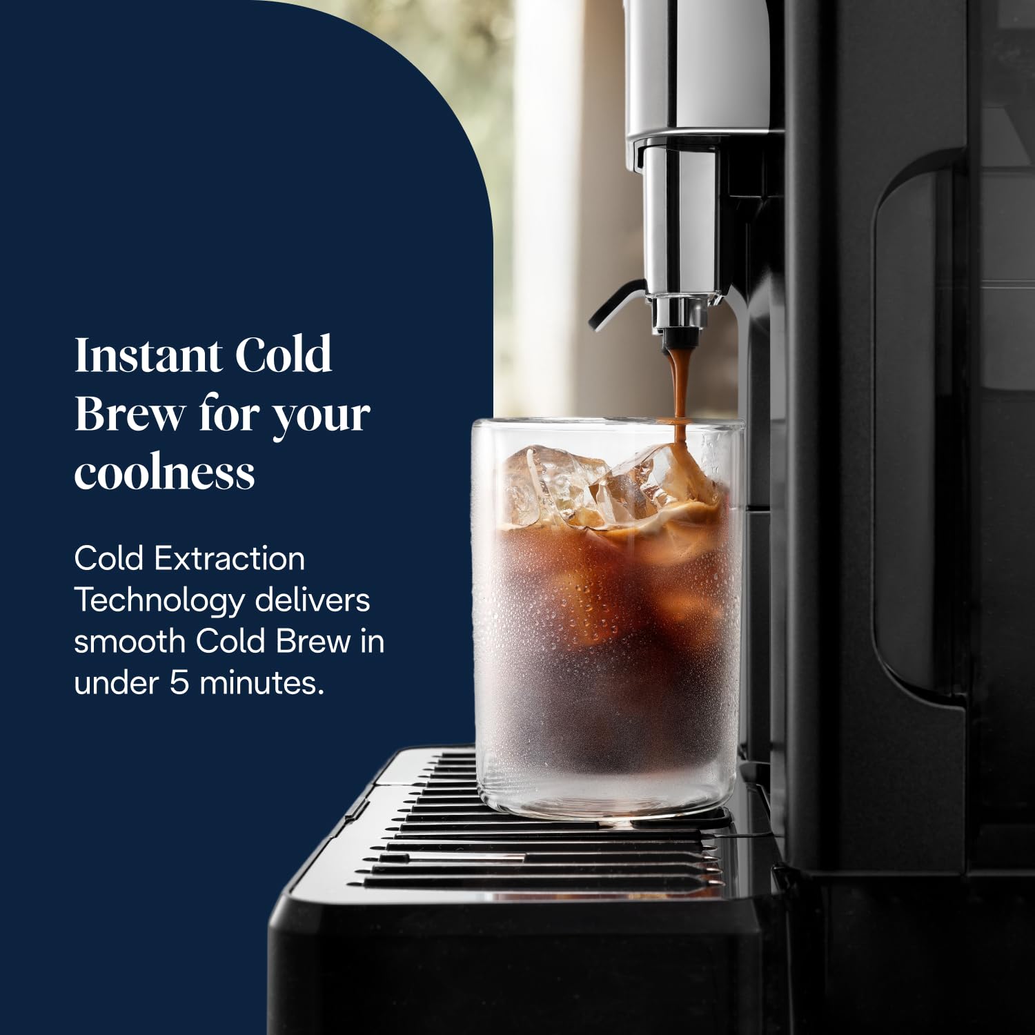 De'Longhi Eletta Explore Cold Brew ECAM452.67.G, Barista Coffee Machine with LatteCrema Hot and Cool, Espresso Machine, Automatic Coffee Bean Machine, Cold Extraction, Coffee Pot Included, Dark Grey