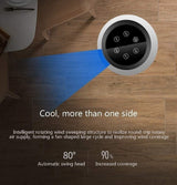 Bladeless Tower Fan with Remote, 90° Oscillation, 8H Timer, Quiet Standing Fan for Bedroom and Office, Space-Saving Design