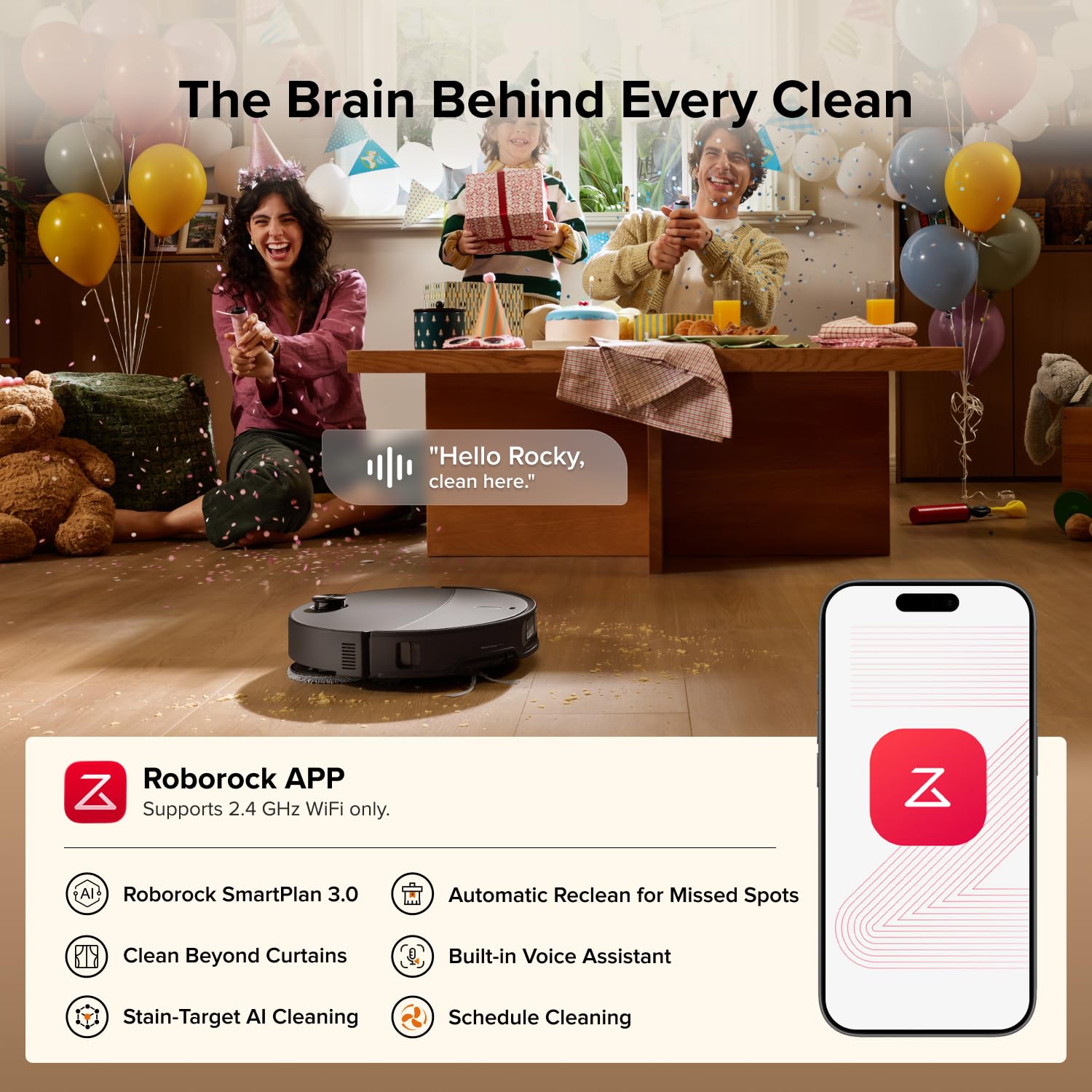 roborock Qrevo Edge 2 Robot Vacuum Cleaner with Mop, 25,000 Pa HyperSuction, Zero-Tangle, 3.14" Ultra-Slim, AI Obstacle Avoidance, FlexiArm Technology, 80°C Hot-Water Mop Washing & Dock Self-Cleaning