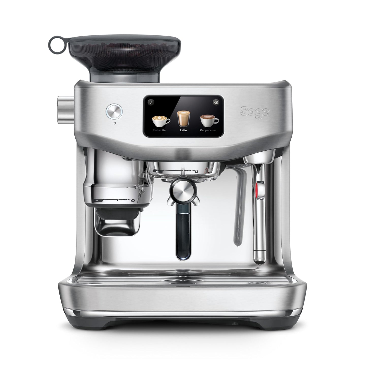 Sage - The Oracle Jet, Professional Coffee Machine with Manual and Automatic Milk Frother - With Knock Box, Milk Jug and Portafilter - 14 Pre-sets, 2.3L Water Tank, 1600 W, Stainless Steel