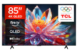 TCL 85T6C-UK 85 Inch QLED 4K HDR TV, Fire TV (Smart TV with Dolby Vision & Atmos, HDR10+, Press & Ask Alexa, 2025 Model)