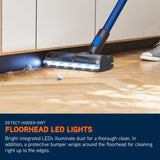 Vax HomePro Pet Cordless Stick Vacuum Cleaner, HairWrap Resist, FlexiClean Pole, Easy Empty Bin, Pet, Stair and Crevice Tools Included, Up to 45 min Runtime, LED Lights, Graphite and Blue, CLSV-HPKP