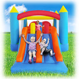 Ballsea Inflatable Bouncy Castle, Kids Bounce House Trampoline Dual Slide, Jumper Play Center with Air Blower for Kids Indoor Outdoor, 4.88 x 2.4 x 1.9m