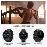 Garmin fēnix 8, 47mm Premium GPS smartwatch, AMOLED touchscreen, multisport, advanced health & training features,built-in LED flashlight, adventure watch with up to 16 days battery life, Slate Grey