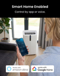 Pro Breeze OmniCool - Ultra Quiet 12000 BTU Portable 4-in-1 Air Conditioner with Smart Home WiFi, App & Voice Control, Dehumidifier, Fan, 24H Timer & Window Kit - Efficient AC Unit for Home & Office