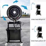 Industrial Misting Fan with 42L Water Tank, 300W Metal Blades, 26-33ft Range for Workshop, Patio, Warehouse Cooling