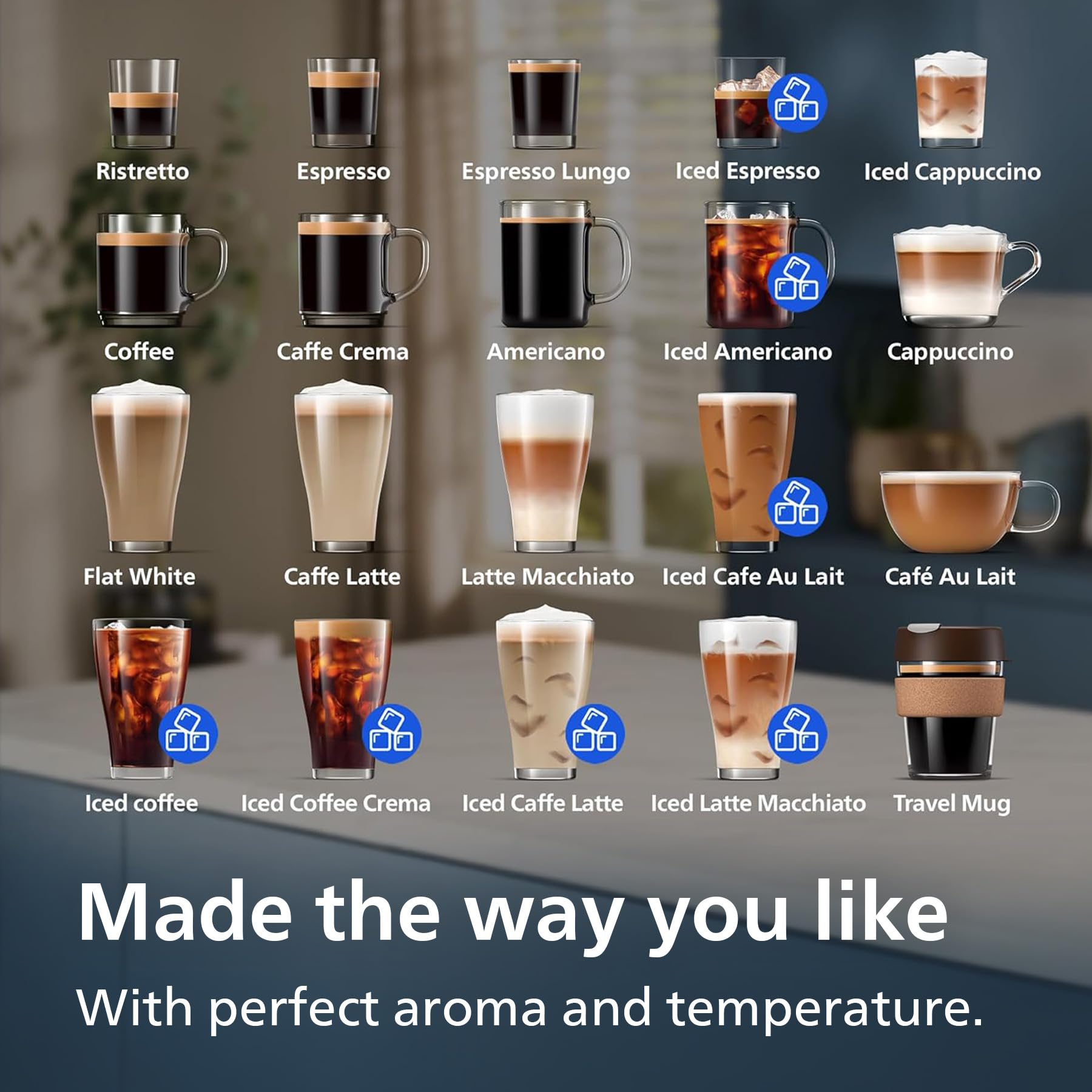 PHILIPS 5500 Series Bean to Cup Coffee Machine – 20 Hot & Iced drinks, LatteGo Milk Frother, Fastest-to-Clean, 40% Quieter, Ceramic Grinder, Fully Automatic Espresso & Cappuccino maker – EP5546/70