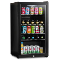 Subcold Super85 LED - Under-Counter Fridge | 85L Beer, Wine & Drinks Fridge | LED Light + Lock and Key | Energy Efficient (Black, 85L)…