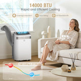 AirOrig Air Conditioning Unit, 14000 BTU Portable Air Conditioner With Cooling, Fan&Dehumidify Mode, Auto Swing, Effortless Cooling-Suitable for 40 m² Large Rooms
