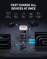 Anker SOLIX C300 DC Portable Power Station & Power Bank, 288Wh LiFePO4 Battery, 300W Solar Generator, for Camping, Outdoors, Travel & Emergency (No Wall Adapter Included)