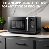 TOSHIBA 26Liter 6-in-1 Air Fry Microwave Combo With Origin Inverter, Chef Defrost, Convection, Combi, Grill, 10 Power Levels, 10 Auto Menus, 900W Microwave,1000W Grill, Black, MW3-AC26SFI(BK)