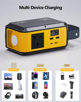 VTOMAN Jump 100 Portable Power Station 100W-89.6Wh Solar Generator LiFePO4 Battery Power Station, AC 100W(peak 200W) Outlet and PD 65W Fast Charge, Fast Charging for Camping, Emergency,Home Backup