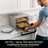 Ninja Foodi 10-in-1 Multifunction Oven, Fast Mini Oven, Countertop Oven, 10 Cooking Functions, Air Fry, Pizza, Grill, Roast, Bake, Toast, Bagel & more, Make Family-Size Meals, Silver/Black DT200UK