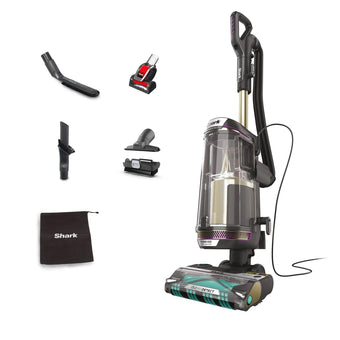 compare product Shark PowerDetect Corded Upright Vacuum Cleaner, DuoClean Detect, Reverse Clean, Anti Hair Wrap Plus, Anti-Allergen, 8m Cord, 1.3L, Dusting Brush, Pet, Crevice, Multi Surface Tools & Bag, AZ3900UKTBK