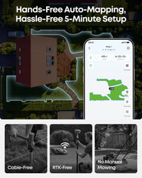 eufy New Robot LawnMower C15 without Boundary Cable with Garage, 500 m² Coverage, TrueVision, No RTK, No Signal Issue, Hands-Free Auto Mapping, Animal Safe, Smart Navigation, Ride on Edge Cutting