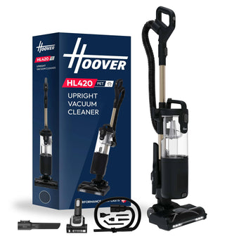 compare product Hoover HL420 Pets Upright Vacuum Cleaner, 850w, H13 HEPA Anti-Allergy Filter, Includes Car Detailing Kit, 2-in-1 Upright & Handheld, 2.5L Bin, LED lights, Lightweight Under 5kg, Pet Hair [HL420PTC]