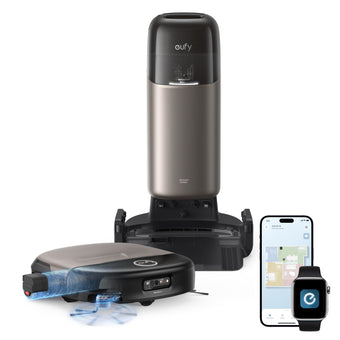 compare product eufy New 2026 Robot Vacuum Cleaner With Mop, Omni S2, Long-Lasting 30,000 Pa Suction, HydroJet 2.0 Self‑Cleaning Roller Mop, CleanMind AI Navigation, All‑in‑One Station, Home-Cleaning Robot