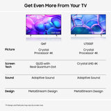 Samsung Crystal UHD 85" U7000F, Crystal Processor 4k, 4k Upscaling, Object Tracking Sound Lite, One UI Tizen, Smart TV, 2025