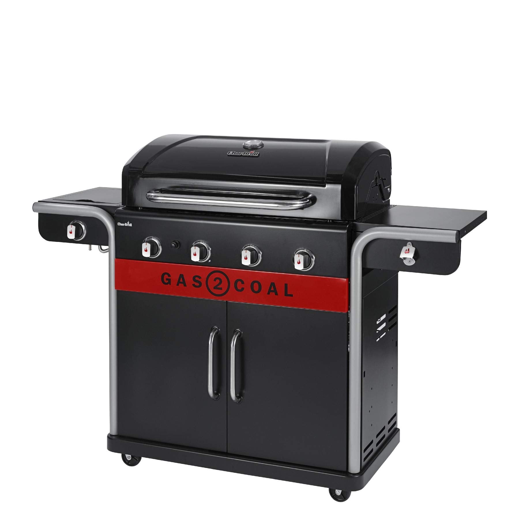 Char-Broil Gas2Coal 440 Hybrid Grill Gas Barbecue, Black, 61 x 24 x 46 cm
