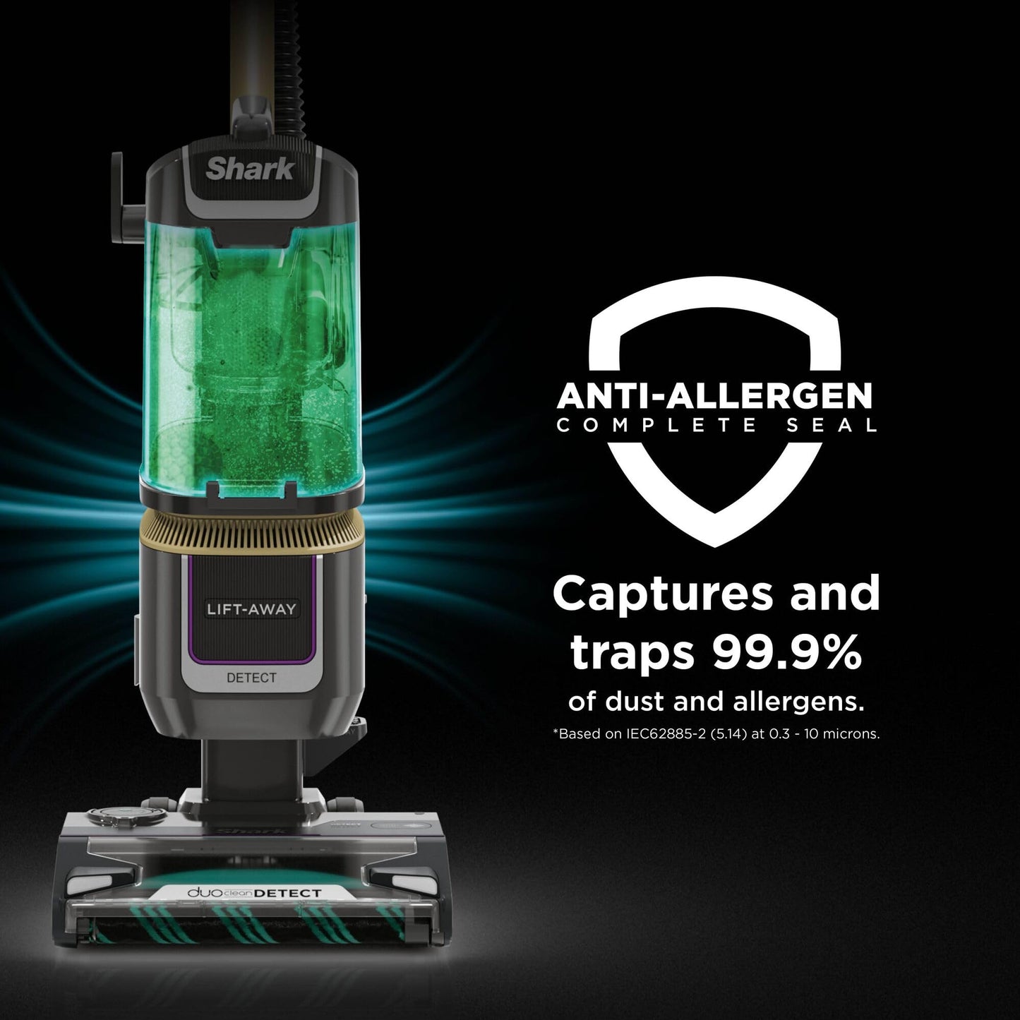 Shark Detect Corded Upright Vacuum Cleaner, Ultra-Powerful Pet Hair Pick-Up with Anti Hair Wrap Plus, DuoClean Detect & Direction Detect, Anti-Allergen, Lift-Away Technology with Pet Tool, LA450UKTBK