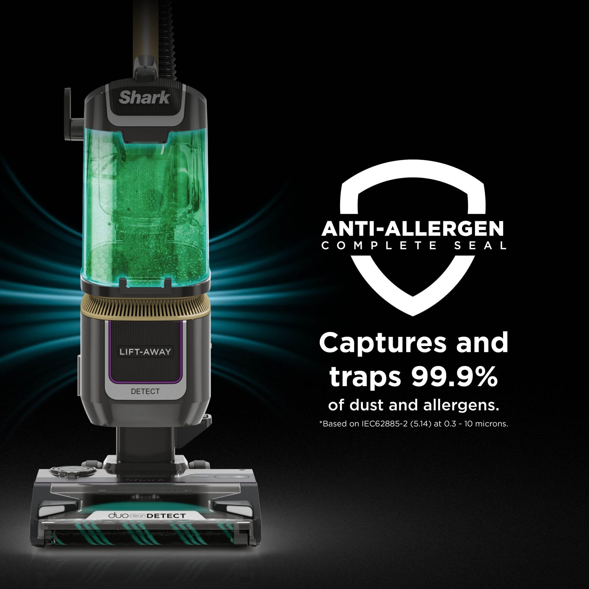 Shark Detect Corded Upright Vacuum Cleaner, Ultra-Powerful Pet Hair Pick-Up with Anti Hair Wrap Plus, DuoClean Detect & Direction Detect, Anti-Allergen, Lift-Away Technology with Pet Tool, LA450UKTBK