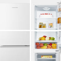 Fridgemaster MC50175A 50cm Freestanding 60/40 Fridge Freezer - 175-litre capacity with Crisper box - Reversible Door - 4 Star Freezer Rating - LED Lighting -Mechanical Control- White - Energy Class E