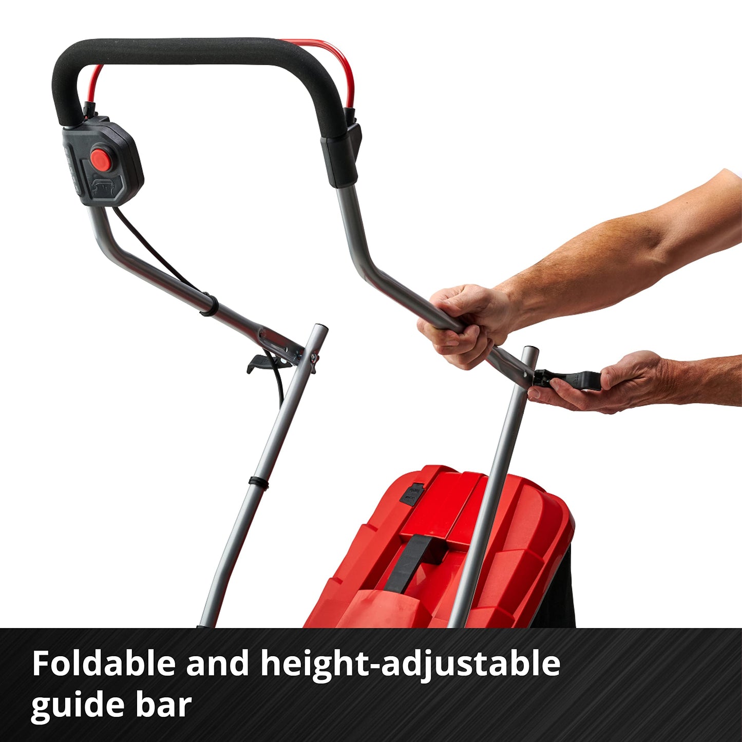Einhell Cordless Lawnmower with Battery and Charger 18V Power X-Change, 33cm Cutting Width, Brushless Motor, 30L Grass Box, 5 Cutting Heights GE-CM 18/33 Li Battery Lawn Mower