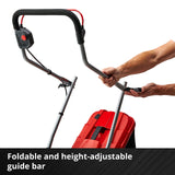 Einhell Cordless Lawnmower with Battery and Charger 18V Power X-Change, 33cm Cutting Width, Brushless Motor, 30L Grass Box, 5 Cutting Heights GE-CM 18/33 Li Battery Lawn Mower