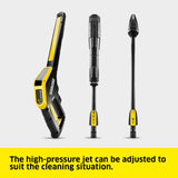 Kärcher high-pressure washer K 4 Power Control Flex eco!Booster Black Edition, pressure: max. 130 bar, flow rate: 420 l/h, area: 30 m²/h, Power Control gun, flexible high-pressure hose, dirt blaster