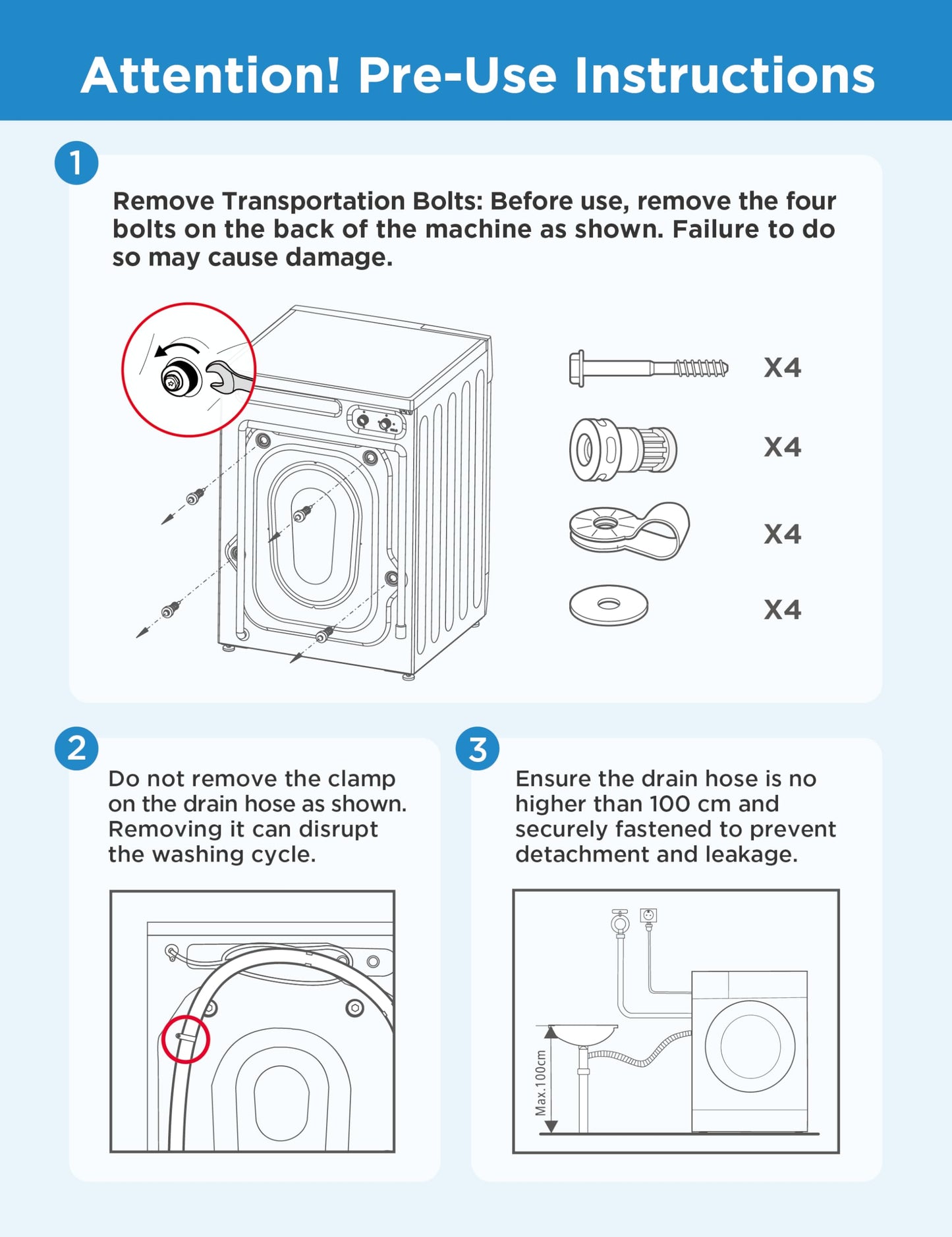 COMFEE' Freestanding Washing Machine,9KG Load,1400RPM,Steam Wash,Slim Design,Quick Wash,BLDC Durable Inverter Motor,White-CFE12EW90/W