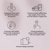 Nespresso - Vertuo Creatista Capsule Coffee Machine with Milk Frother Wand for Cappuccino, Flat White and Espresso by Sage, Sea Salt