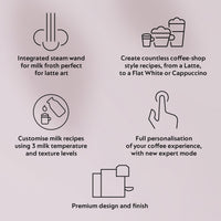 Nespresso - Vertuo Creatista Capsule Coffee Machine with Milk Frother Wand for Cappuccino, Flat White and Espresso by Sage, Sea Salt