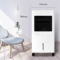Portable Evaporative Cooler with Remote Control - Mobile Heating and Cooling Unit, Energy Efficient