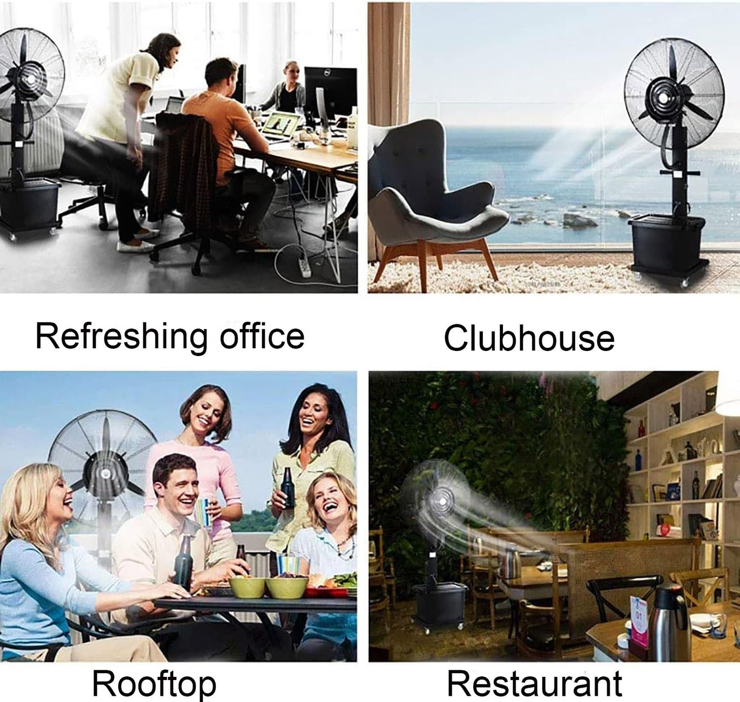 YNIYUJKL Pedestal Fans Dc Motor Ultra Quiet Pedestal Sleeping &Baby, High Energy Efficiency Standing Fan Speed With Leakage Protector, Blowers, 28/32 Inch, Black,Diameter80cm
